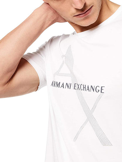 Armani Exchange T-shirt Uomo 8nzt76 Z8h4z Bianco