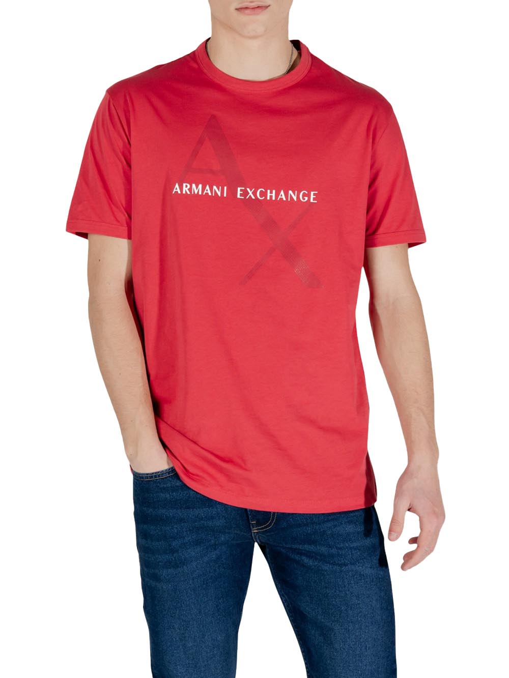 Armani Exchange T-shirt Uomo 8nzt76 Z8h4z Rosso