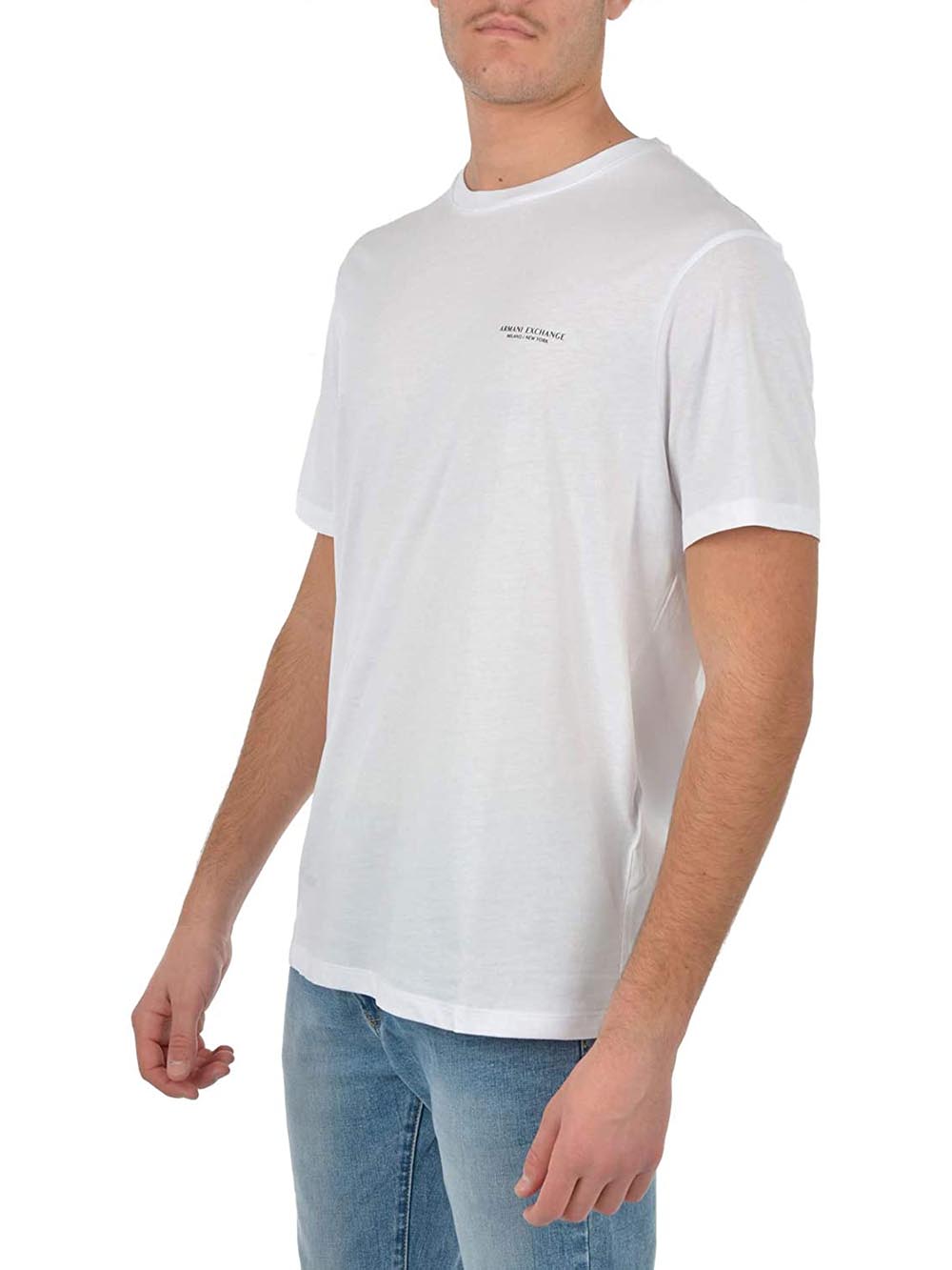 Armani Exchange T-shirt Uomo 8nzt91 Z8h4z Bianco