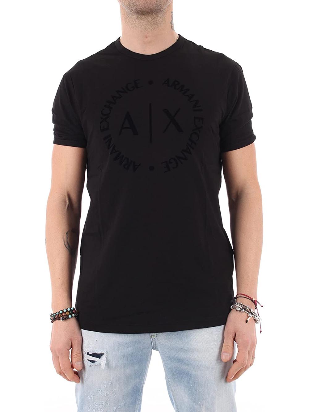 Armani Exchange T-shirt Uomo 8nztcd Z8h4z Nero