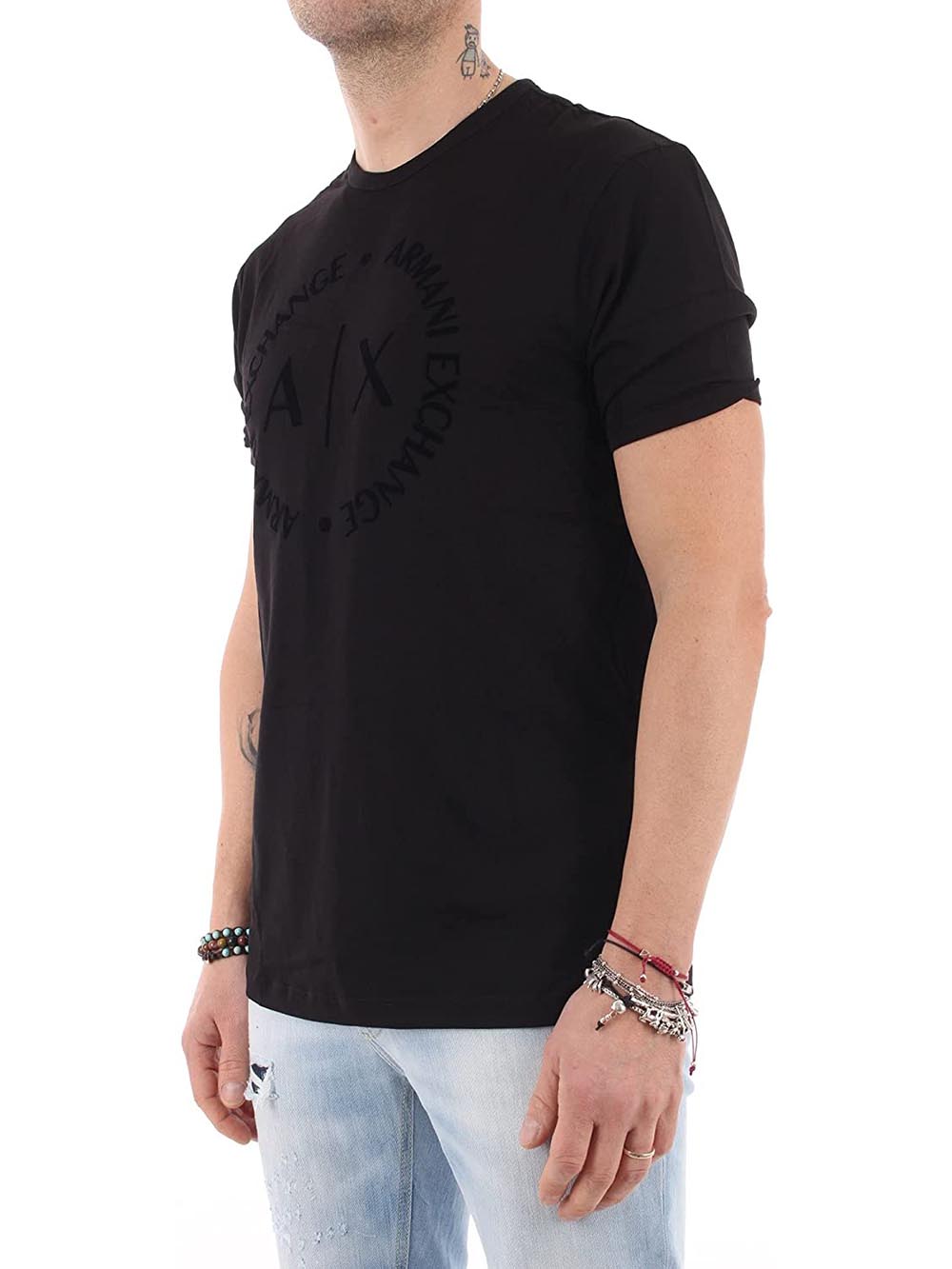 Armani Exchange T-shirt Uomo 8nztcd Z8h4z Nero