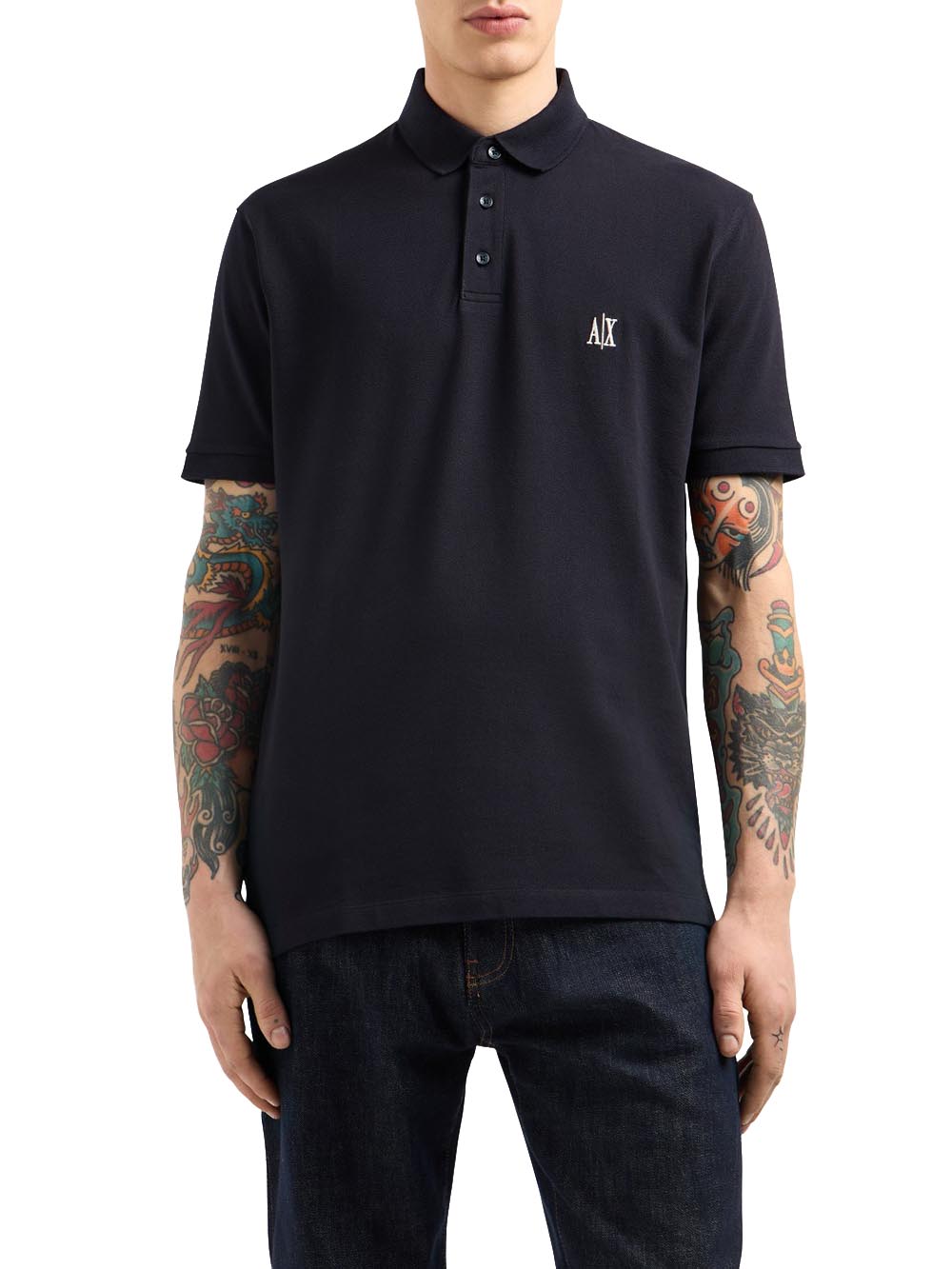 Armani Exchange Polo Uomo Xm000367 Af13022 Blu