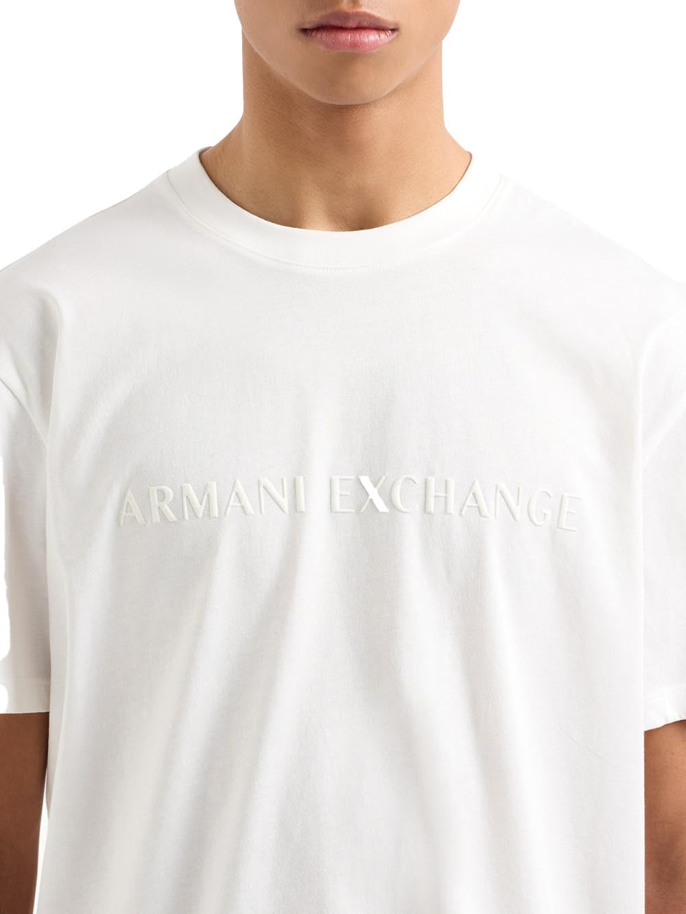 Armani Exchange T-shirt Uomo Xm000554 Af10356 Panna