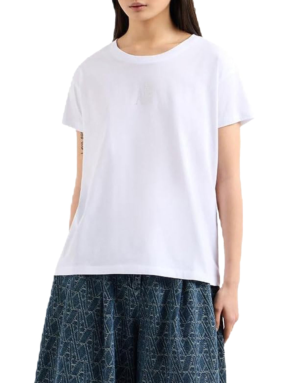 Armani Exchange T-shirt Donna Xw000830 Af10356 Bianco