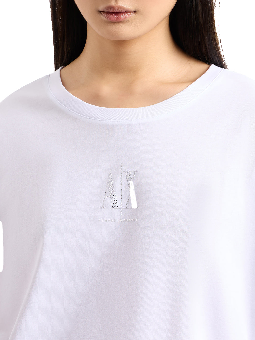 Armani Exchange T-shirt Donna Xw000830 Af10356 Bianco