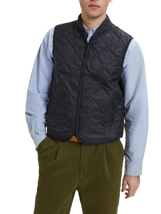 Baracuta Smanicato Uomo Brgil0018 Quilted Vest Blu