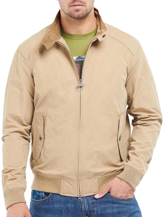 Barbour International Giubbino Uomo Mca0427 Rectifier Harrington Casual Beige