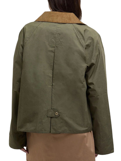 Barbour Giubbino Donna Lsp0203 Catlin Showerproof Jacket Verde oliva