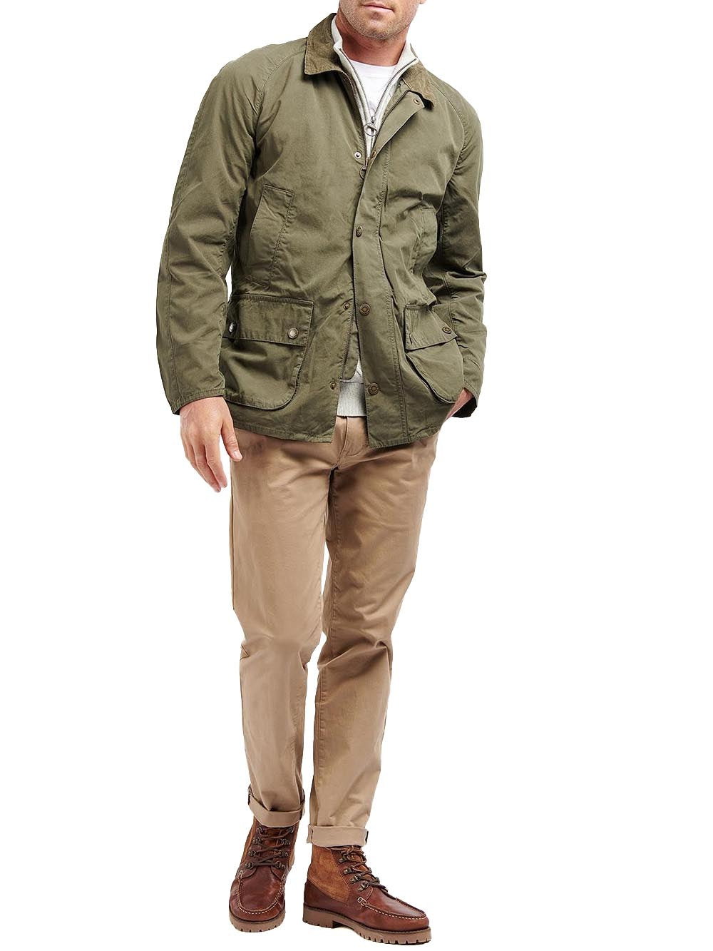 Barbour Giubbino Uomo Mca0792 Ashby Casual Verde oliva