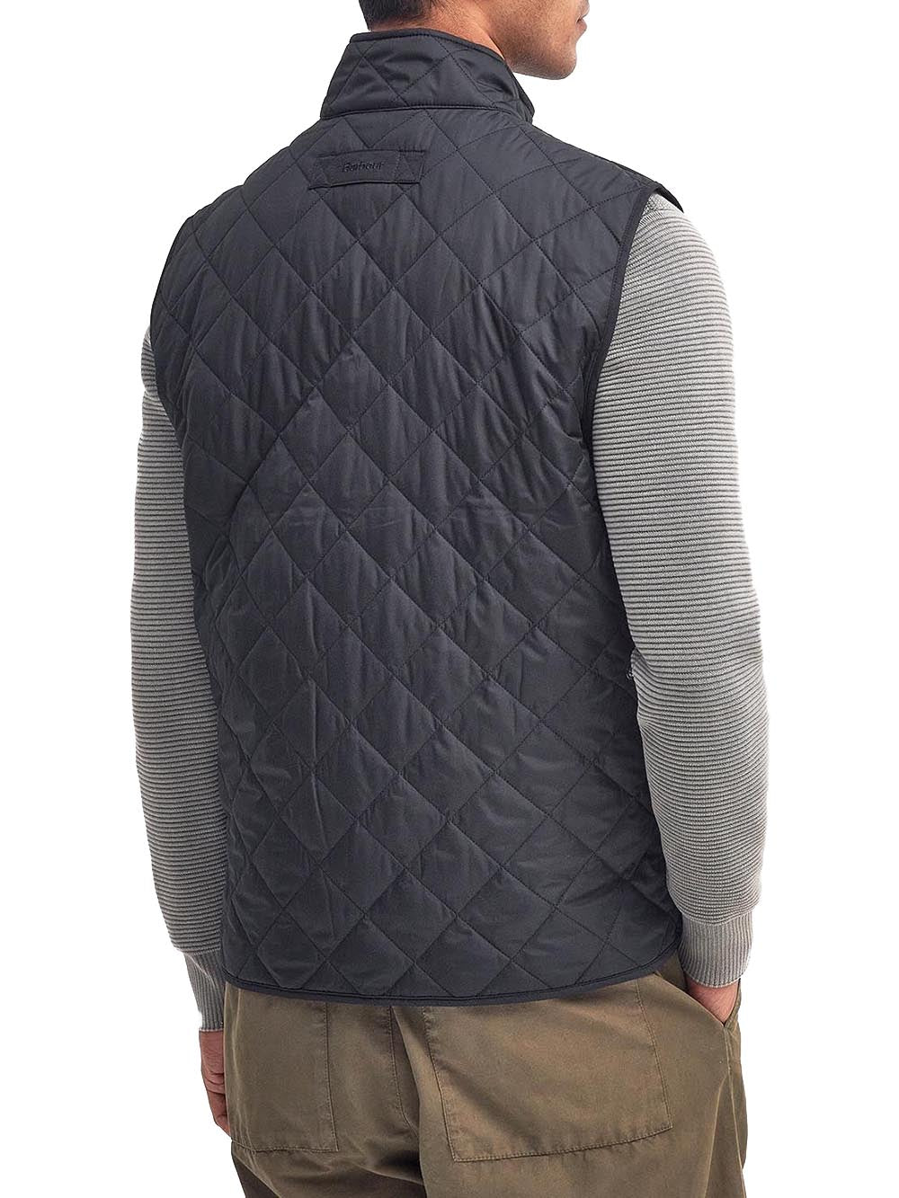 Barbour Smanicato Uomo Mgi0245 New Lowerdale Gilet Blu