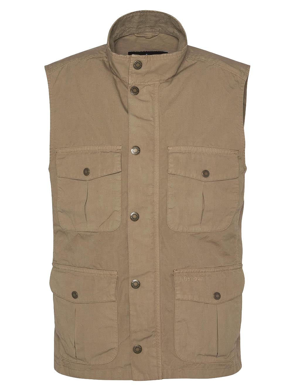 Barbour Smanicato Uomo Mgi0284 Casual Corbridge Gilet Cammello