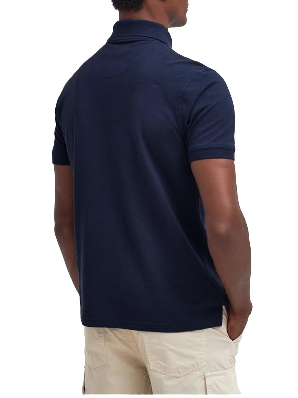 Barbour Polo Uomo Ml1367 Lightweight Sports Polo Shirt Blu