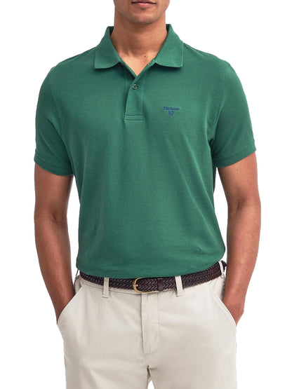 Barbour Polo Uomo Ml1367 Lightweight Sports Polo Shirt Verde