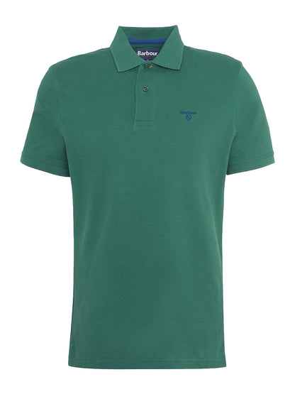 Barbour Polo Uomo Ml1367 Lightweight Sports Polo Shirt Verde