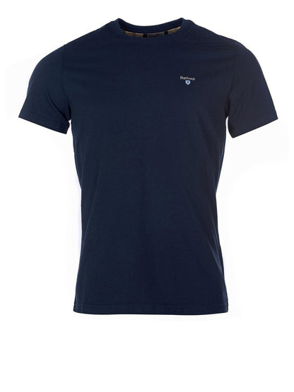 Barbour T-shirt Uomo Mts0670 Tartan Sports Tee Blu