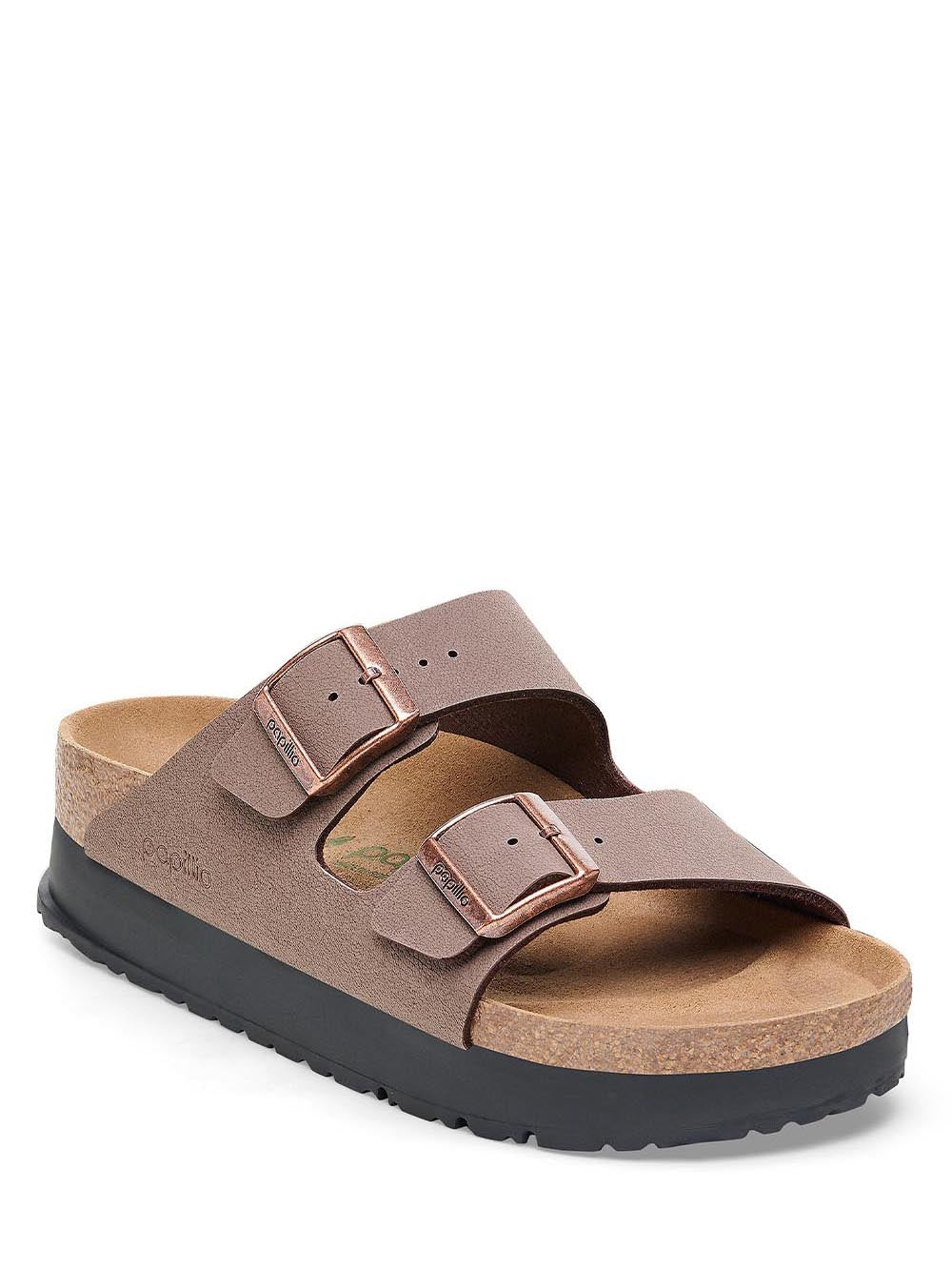 Birkenstock Sandalo Donna Arizona Pap Flex Platform 1027417 Mocca