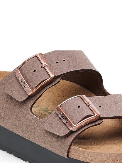 Birkenstock Sandalo Donna Arizona Pap Flex Platform 1027417 Mocca