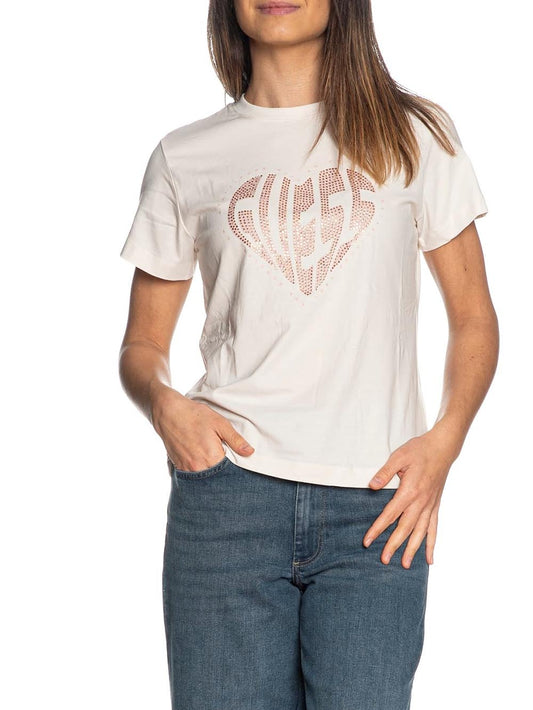 Guess T-shirt Donna V5ri08 J1314 Julia Avorio