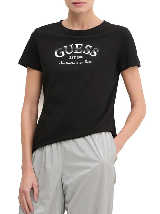 Guess T-shirt Donna V5ri16 J1314 Margot Nero