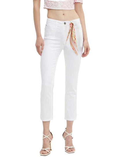 Guess Pantalone Donna W5ga91 W93cm 1981 Capri Bianco