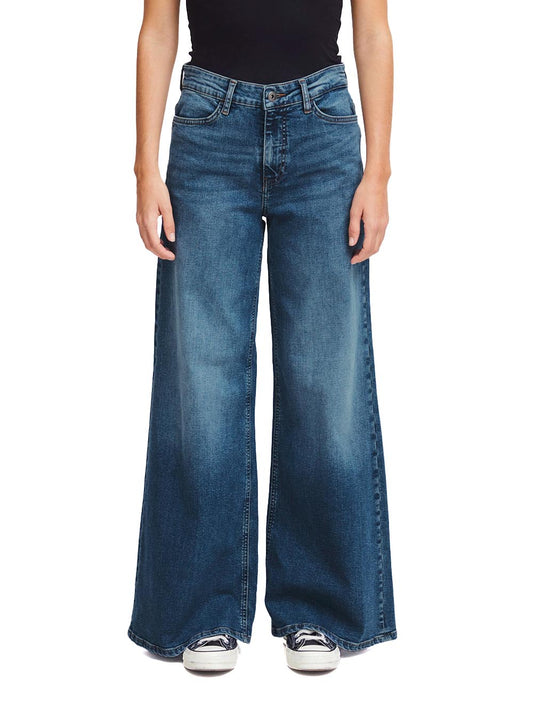 ICHI Jeans Donna Ihtwiggy Wide 20119022 Medium blue