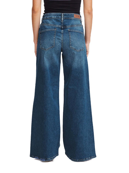 ICHI Jeans Donna Ihtwiggy Wide 20119022 Medium blue