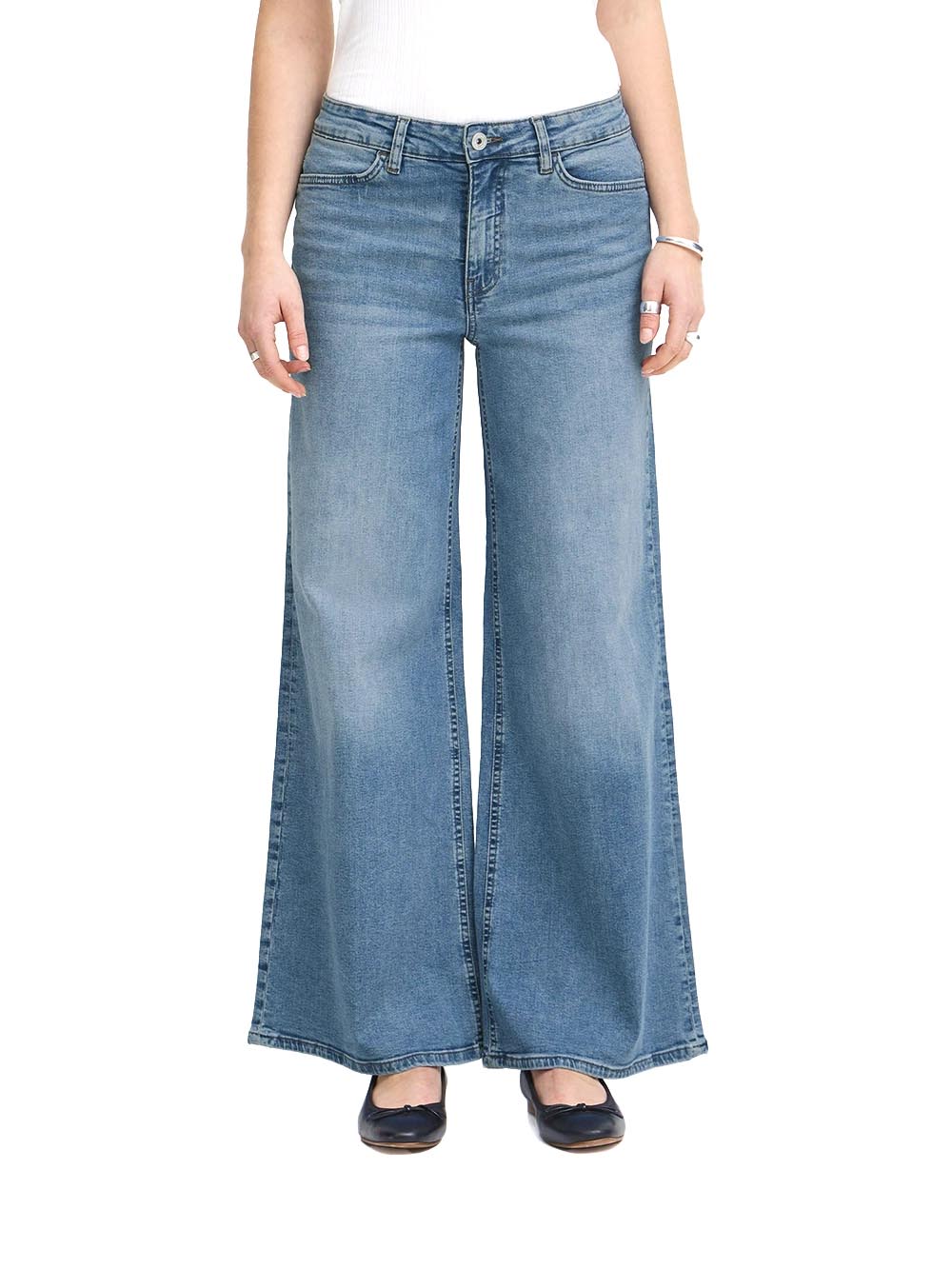 ICHI Jeans Donna Ihtwiggy Wide 20119022 Light blue