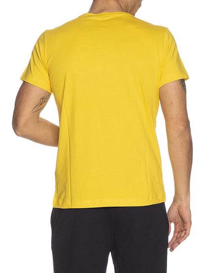 K-Way T-shirt Uomo K007je0 Le Vrai Edouard Giallo