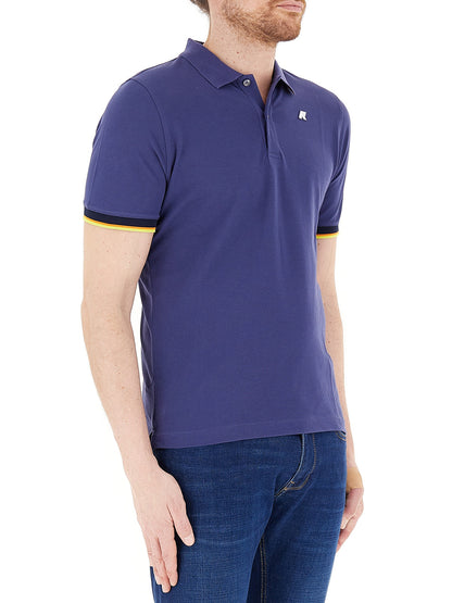 K-Way Polo Uomo K1125bw Vincent Pique Blu