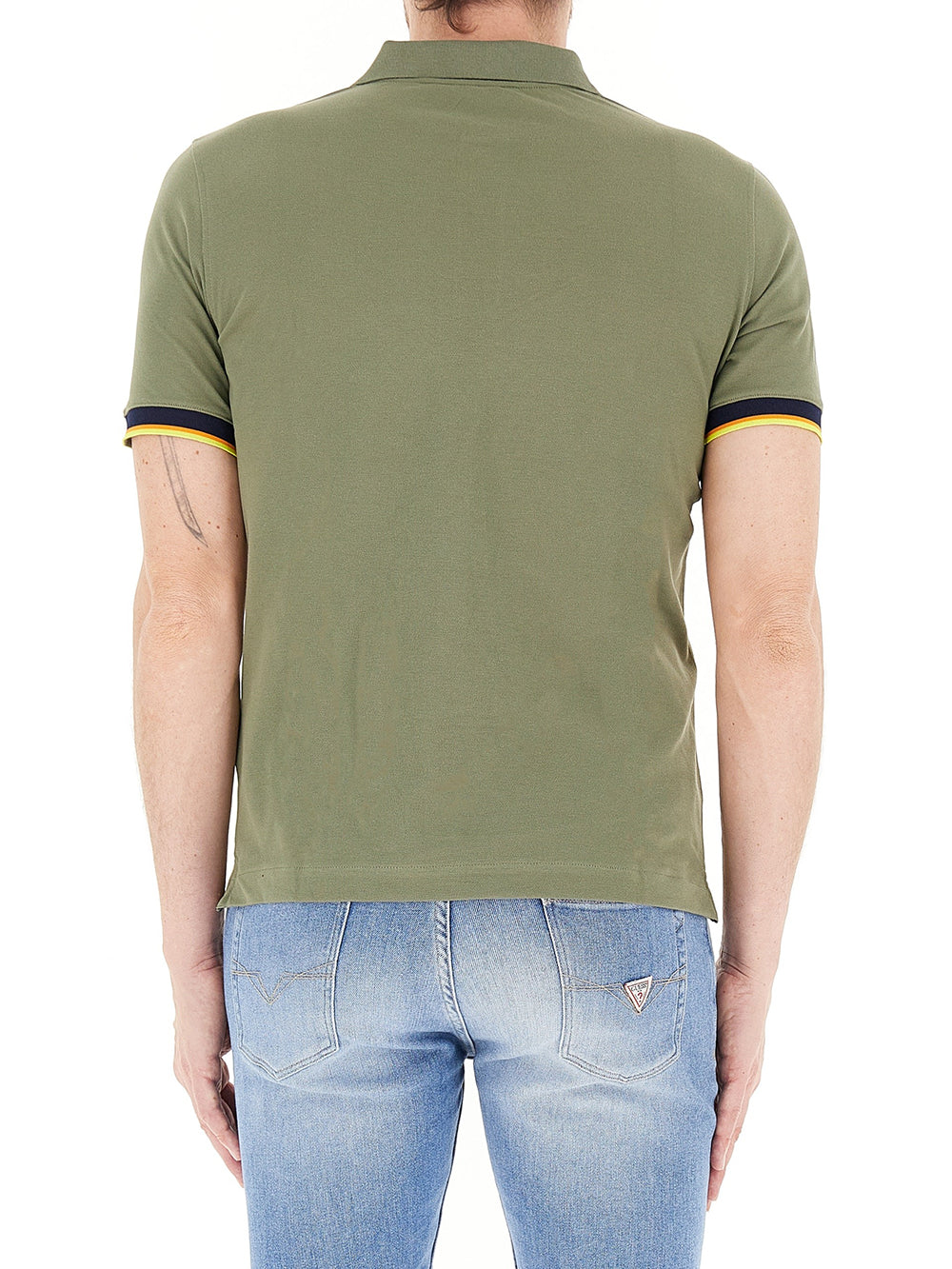 K-Way Polo Uomo K1125bw Vincent Pique Verde militare