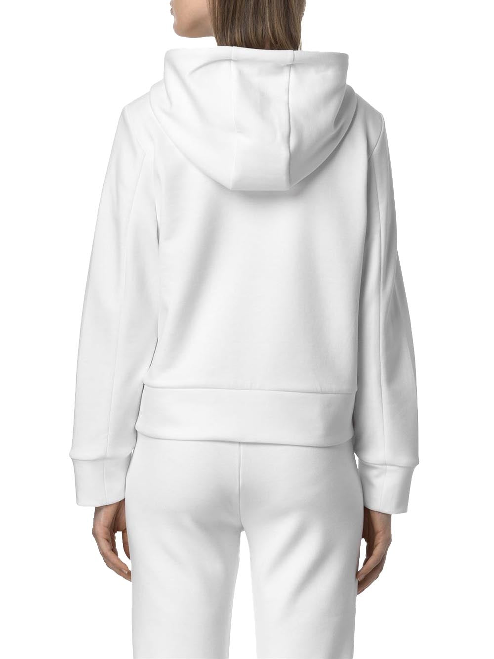 K-Way Felpa Donna K2132cw Divine Light Spacer Bianco