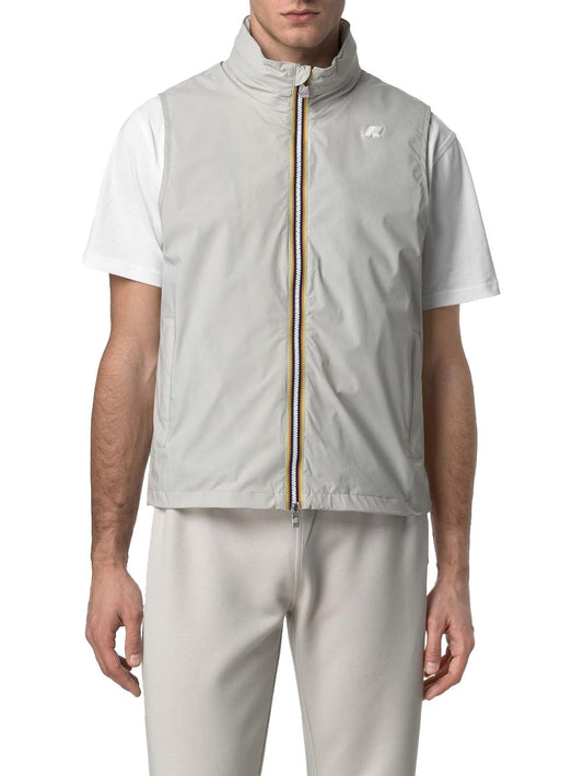 K-Way Smanicato Uomo K3123tw Valen Stretch Nylon Jersey Beige chiaro