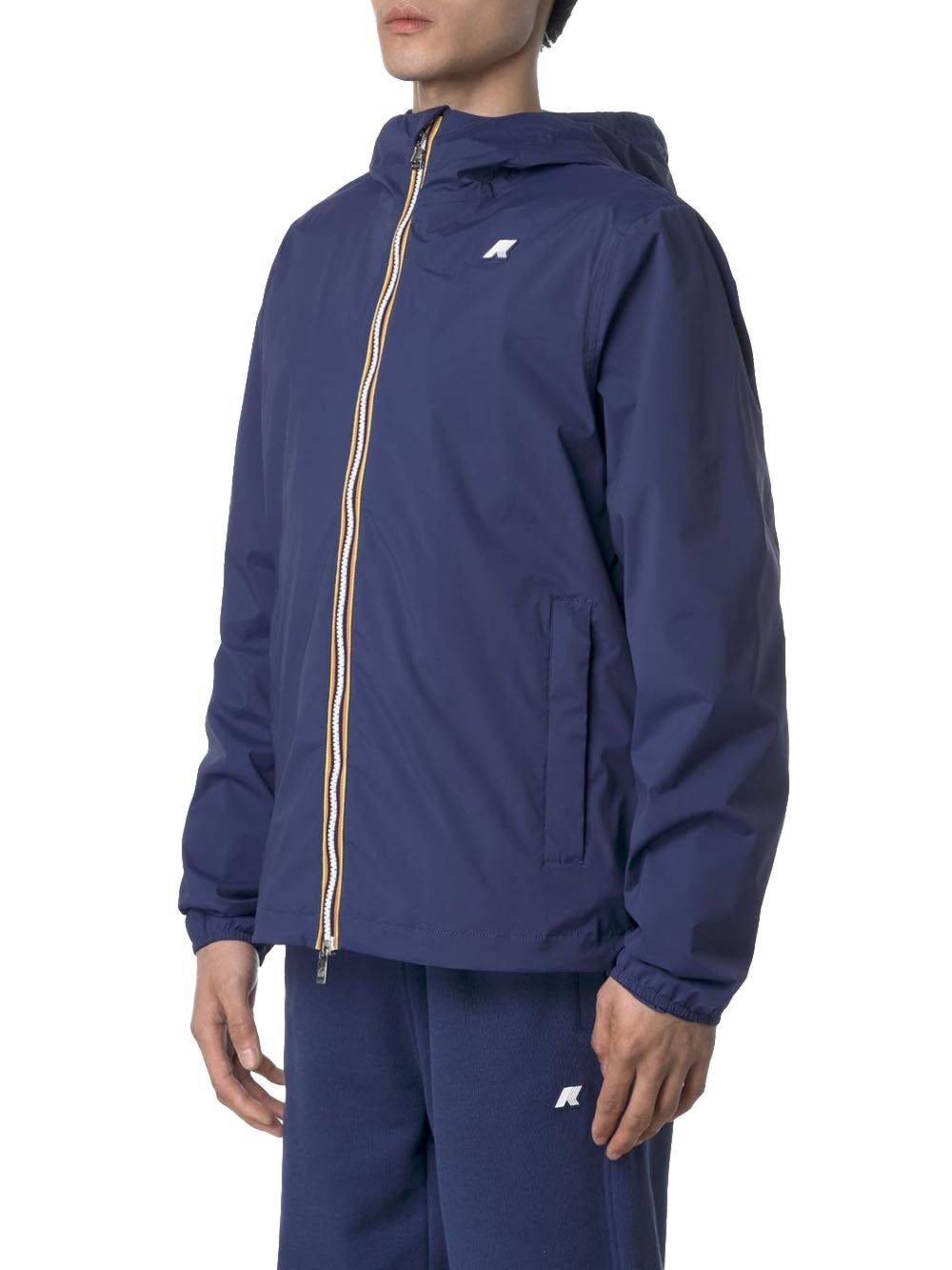 K-Way Giubbino Uomo K3123uw Jack Stretch Nylon Jersey Blu