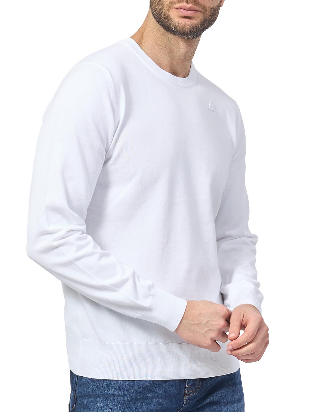 K-Way Maglia Uomo K4122yw Sebastien Cotton ps Bianco