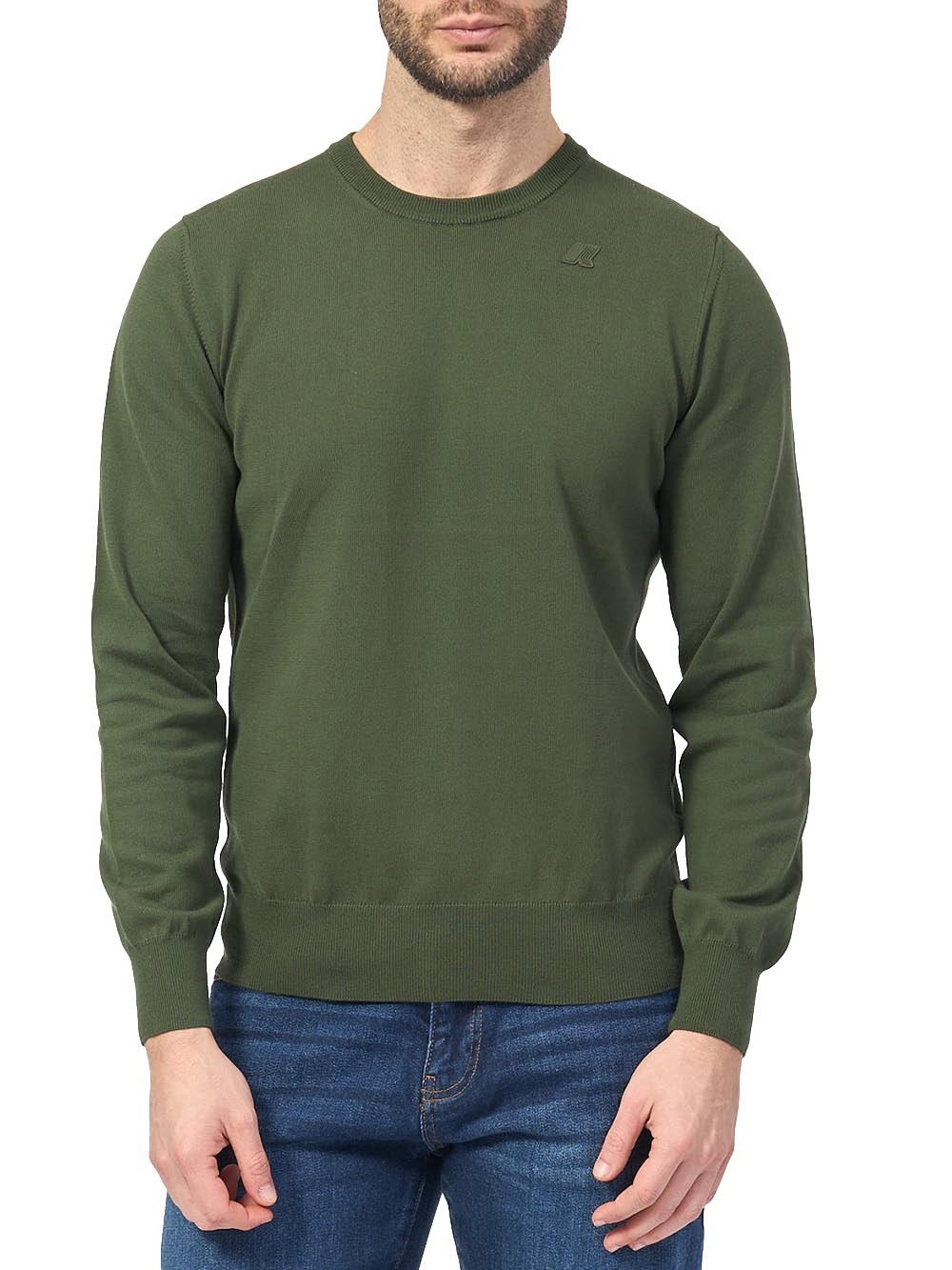 K-Way Maglia Uomo K4122yw Sebastien Cotton ps Verde scuro