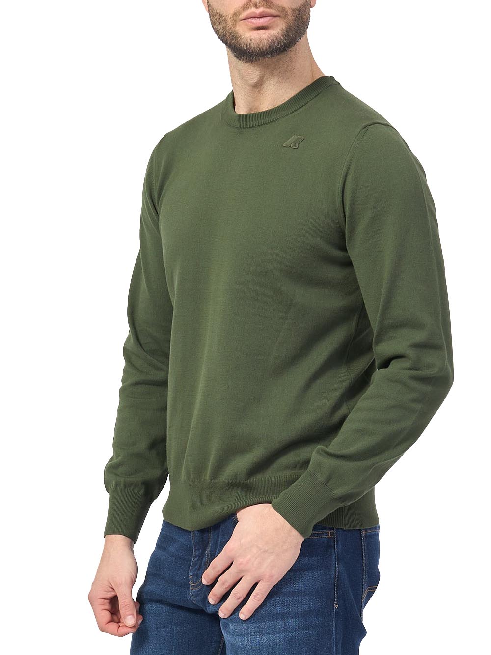 K-Way Maglia Uomo K4122yw Sebastien Cotton ps Verde scuro