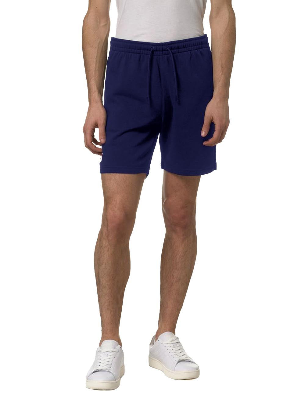 K-Way Bermuda Uomo K51225w Le Vrai Dorian Poly Cotton Blu