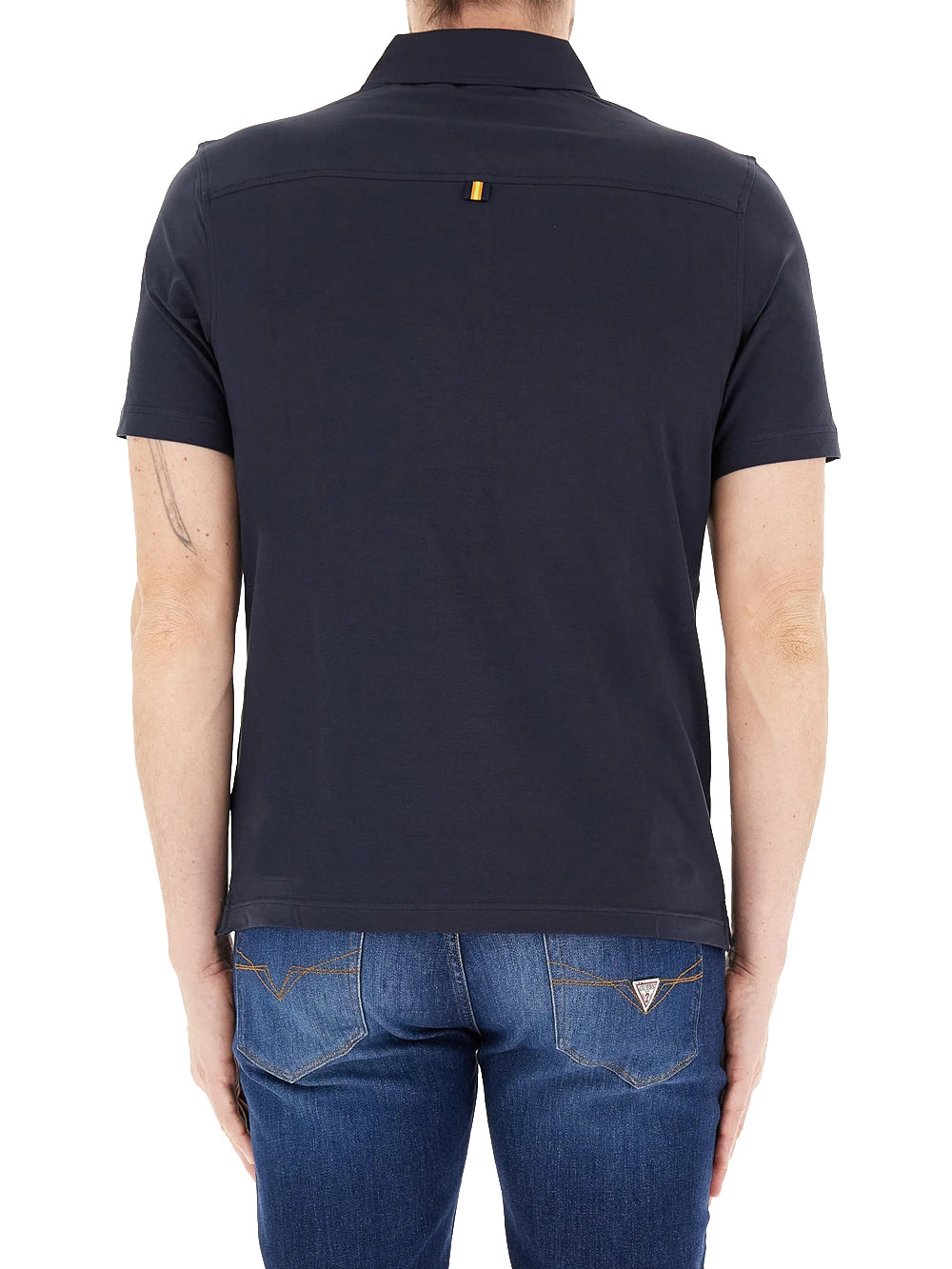 K-Way Polo Uomo K61419w Vincelle Light Stretch Jersey Blu scuro