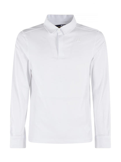 K-Way Polo Uomo K6141bw Tibere Light Stretch Jersey Bianco