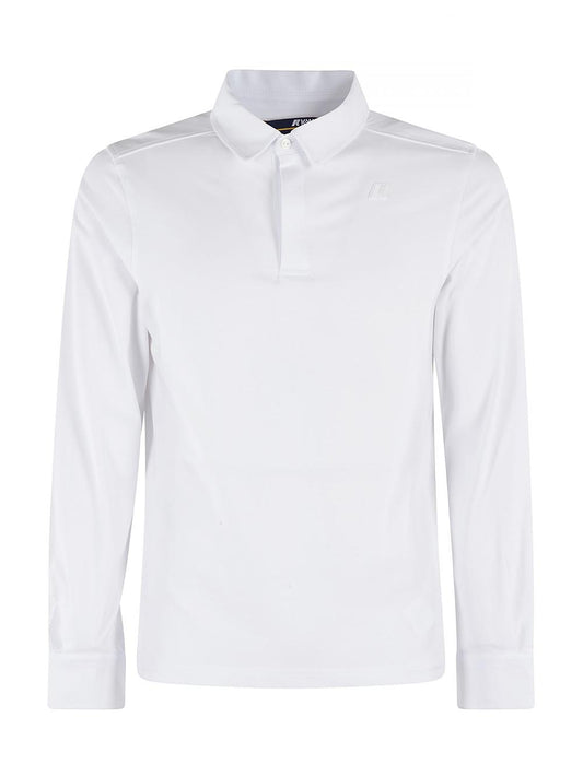 K-Way Polo Uomo K6141bw Tibere Light Stretch Jersey Bianco