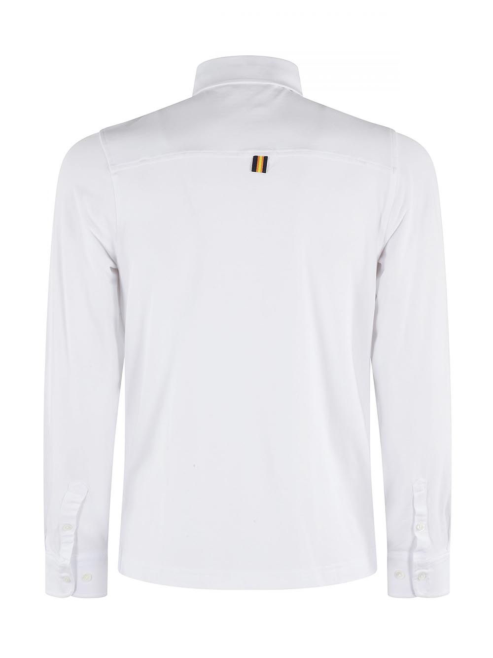 K-Way Polo Uomo K6141bw Tibere Light Stretch Jersey Bianco