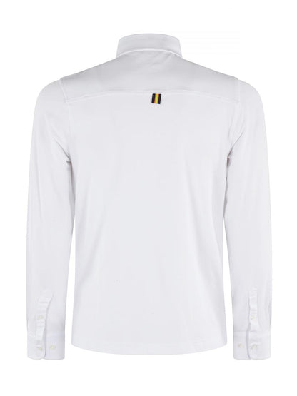 K-Way Polo Uomo K6141bw Tibere Light Stretch Jersey Bianco