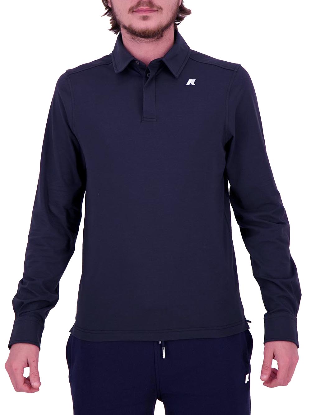 K-Way Polo Uomo K6141bw Tibere Light Stretch Jersey Blu