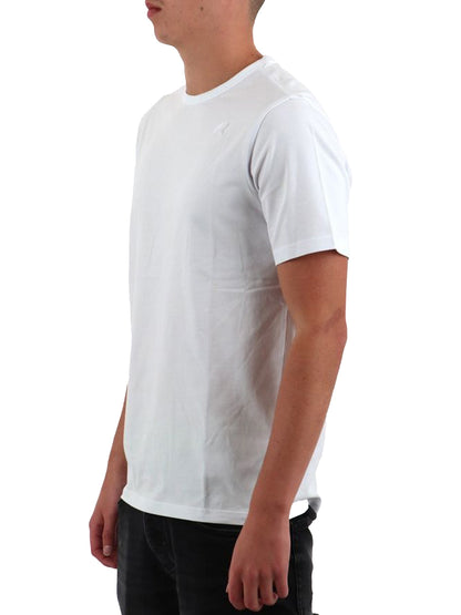 K-Way T-shirt Uomo K71349w Adame Light Stretch Jersey Bianco