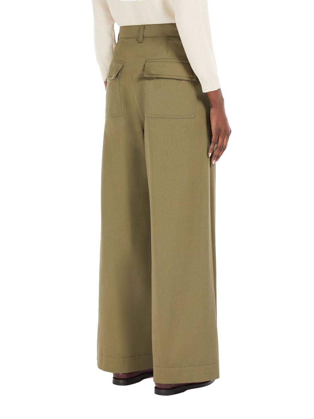 Max Mara Weekend Pantalone Donna Nebbie 2515131121600 Verde kaki