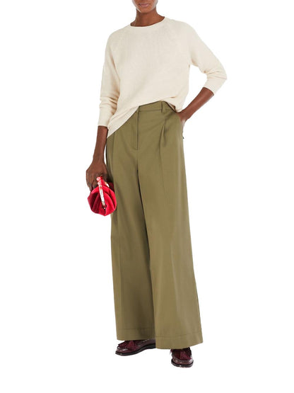 Max Mara Weekend Pantalone Donna Nebbie 2515131121600 Verde kaki