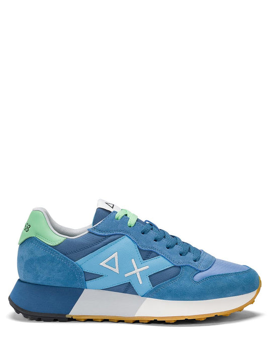 SUN68 Sneaker Uomo Z35112 Jaki 2.0 Bicolor Azzurro