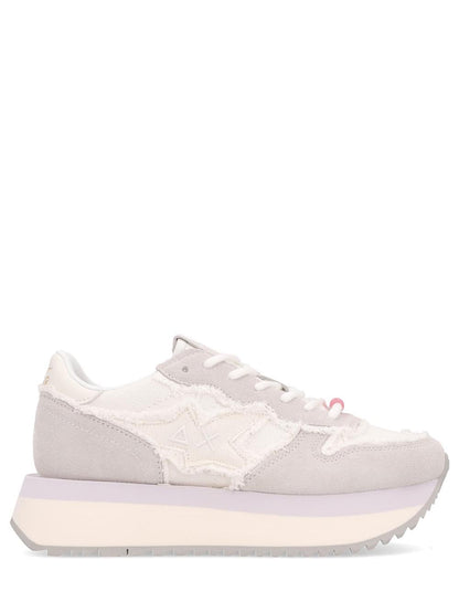 SUN68 Sneaker Donna Z35216 Big Stargirl Canvas Bianco/grigio