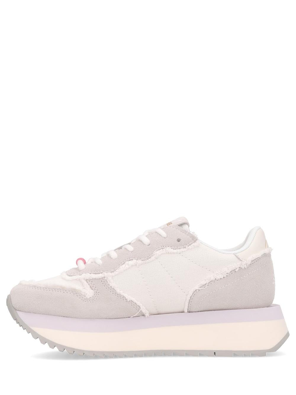 SUN68 Sneaker Donna Z35216 Big Stargirl Canvas Bianco/grigio