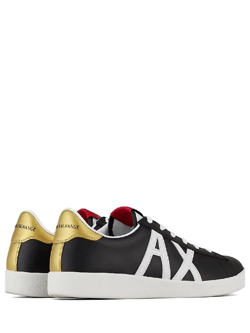 Armani Exchange Sneakers Uomo Xux016 Xcc71 Nero/Bianco/Oro